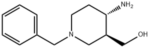 反式-4-氨基-3-羟甲基-1-苄基哌啶 结构式