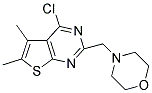 4-CHLORO-5,6-DIMETHYL-2-(MORPHOLIN-4-YLMETHYL)THIENO[2,3-D]PYRIMIDINE 结构式