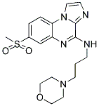 7-(METHYLSULFONYL)-N-(3-MORPHOLIN-4-YLPROPYL)IMIDAZO[1,2-A]QUINOXALIN-4-AMINE 结构式