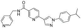 6-[1-(4-ISOPROPYL-PHENYL)-1H-PYRAZOL-4-YL]-N-PYRIDIN-4-YLMETHYL-NICOTINAMIDE 结构式