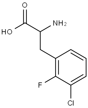 2-氨基-3-(3-氯-2-氟苯基)丙酸 结构式