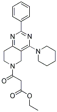 3-OXO-3-(2-PHENYL-4-PIPERIDIN-1-YL-7,8-DIHYDRO-5H-PYRIDO[4,3-D]PYRIMIDIN-6-YL)-PROPIONIC ACID ETHYL ESTER 结构式