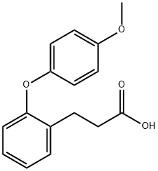 3-(2-(4-甲氧基苯氧基)苯基)丙酸 结构式