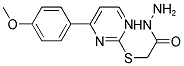 [4-(4-METHOXY-PHENYL)-PYRIMIDIN-2-YLSULFANYL]-ACETIC ACID HYDRAZIDE 结构式