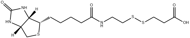 3-[2-N-(生物素基)氨基乙基二硫基]丙酸 结构式