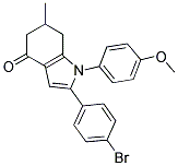 2-(4-BROMOPHENYL)-1-(4-METHOXYPHENYL)-6-METHYL-5,6,7-TRIHYDROINDOL-4-ONE 结构式