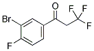 1-(3-BROMO-4-FLUOROPHENYL)-3,3,3-TRIFLUOROPROPAN-1-ONE 结构式