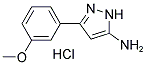 3-(3-甲氧基苯基)-5-氨基吡唑盐酸盐 结构式