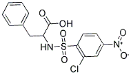 2-(2-CHLORO-4-NITRO-BENZENESULFONYLAMINO)-3-PHENYL-PROPIONIC ACID 结构式