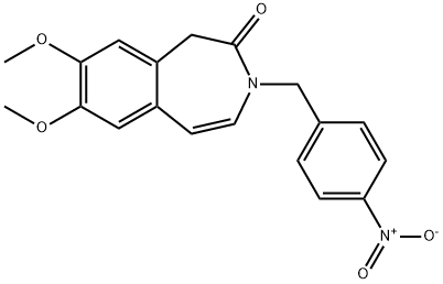 7,8-DIMETHOXY-3-(4-NITROBENZYL)-1,3-DIHYDRO-2H-3-BENZAZEPIN-2-ONE 结构式