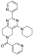 (4-PIPERIDIN-1-YL-2-PYRIDIN-2-YL-7,8-DIHYDRO-5H-PYRIDO[4,3-D]PYRIMIDIN-6-YL)-PYRIDIN-3-YL-METHANONE 结构式