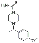 4-[1-(4-METHOXYPHENYL)ETHYL]PIPERAZINE-1-CARBOTHIOAMIDE 结构式