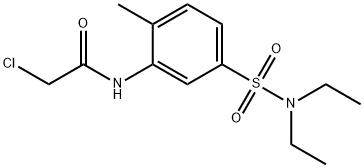2-CHLORO-N-(5-DIETHYLSULFAMOYL-2-METHYL-PHENYL)-ACETAMIDE 结构式
