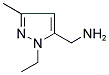 5-AMINOMETHYL-1-ETHYL-3-METHYLPYRAZOLE 结构式