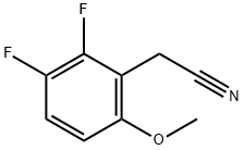 2-(2,3-二氟-6-甲氧基苯基)乙腈 结构式