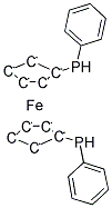 1,1'-BIS(PHENYLPHOSPHINO)FERROCENE 结构式