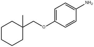 (1-METHYLCYCLOHEXANYL)METHYL-4-AMINOPHENYL ETHER 结构式