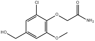 2-(2-Chloro-4-(hydroxymethyl)-6-methoxyphenoxy)acetamide 结构式