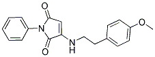 3-{[2-(4-METHOXYPHENYL)ETHYL]AMINO}-1-PHENYL-1H-PYRROLE-2,5-DIONE 结构式