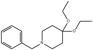 1-BENZYL-4,4-DIETHOXY-PIPERIDINE 结构式