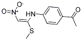 1-(4-([1-(METHYLSULFANYL)-2-NITROVINYL]AMINO)PHENYL)-1-ETHANONE 结构式