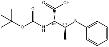 BOC-(2R,3S)-2-AMINO-3-(PHENYLTHIO)BUTANOIC ACID 结构式