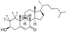 7-KETO CHOLESTEROL, [1,2-3H] 结构式