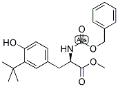 2-(R)-BENZYLOXYCARBONYLAMINO-3-(3-TERT-BUTYL-4-HYDROXY-PHENYL)-PROPIONIC ACID METHYL ESTER 结构式