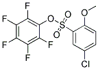 2,3,4,5,6-PENTAFLUOROPHENYL 5-CHLORO-2-METHOXYBENZENESULFONATE 结构式