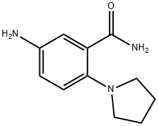 5-氨基-2-(吡咯烷-1-基)苯甲酰胺 结构式