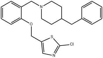 2-[(4-BENZYLPIPERIDINO)METHYL]PHENYL (2-CHLORO-1,3-THIAZOL-5-YL)METHYL ETHER 结构式