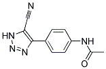 4-(4-ACETAMIDOPHENYL)-1H-1,2,3-TRIAZOLE-5-CARBONITRILE 结构式