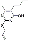 2-(ALLYLTHIO)-5-BUTYL-6-METHYLPYRIMIDIN-4-OL 结构式