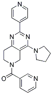 PYRIDIN-3-YL-(2-PYRIDIN-4-YL-4-PYRROLIDIN-1-YL-7,8-DIHYDRO-5H-PYRIDO[4,3-D]PYRIMIDIN-6-YL)-METHANONE 结构式