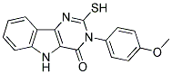 2-MERCAPTO-3-(4-METHOXYPHENYL)-3,5-DIHYDRO-4H-PYRIMIDO[5,4-B]INDOL-4-ONE 结构式