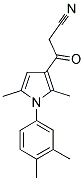 3-[1-(3,4-DIMETHYL-PHENYL)-2,5-DIMETHYL-1H-PYRROL-3-YL]-3-OXO-PROPIONITRILE 结构式