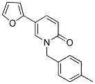 5-(2-FURYL)-1-(4-METHYLBENZYL)PYRIDIN-2(1H)-ONE 结构式