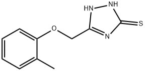 5-((O-甲苯氧基)甲基)-4H-1,2,4-三唑-3-硫醇 结构式