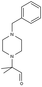 2-(4-BENZYLPIPERAZINO)-2-METHYLPROPANAL 结构式