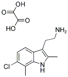 2-(6-CHLORO-2,7-DIMETHYL-1H-INDOL-3-YL)ETHANAMINE OXALATE 结构式