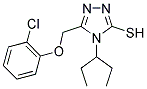 5-[(2-CHLOROPHENOXY)METHYL]-4-(1-ETHYLPROPYL)-4H-1,2,4-TRIAZOLE-3-THIOL 结构式