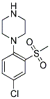 1-[4-CHLORO-2-(METHYLSULFONYL)PHENYL]PIPERAZINE 结构式