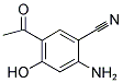 5-ACETYL-2-AMINO-4-HYDROXYBENZONITRILE 结构式