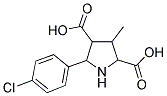 5-(4-Chlorophenyl)-3-methyl-2,4-pyrrolidinedicarboxylic acid 结构式