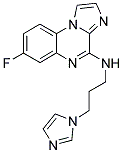 7-FLUORO-N-[3-(1H-IMIDAZOL-1-YL)PROPYL]IMIDAZO[1,2-A]QUINOXALIN-4-AMINE 结构式