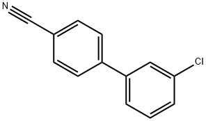 3'-CHLORO[1,1'-BIPHENYL]-4-CARBONITRILE 结构式
