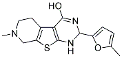 7-METHYL-2-(5-METHYL-2-FURYL)-1,2,5,6,7,8-HEXAHYDROPYRIDO[4',3':4,5]THIENO[2,3-D]PYRIMIDIN-4-OL 结构式