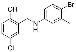 2-[(4-Bromo-3-methylanilino)methyl]-4-chlorobenzenol 结构式