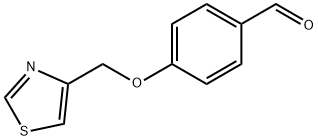 4-(1,3-噻唑-4-基甲氧基)苯甲醛 结构式