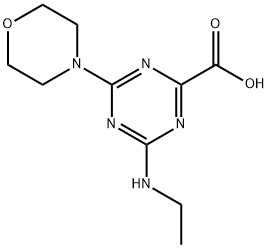 4-(乙基氨基)-6-吗啉-1,3,5-三嗪-2-羧酸 结构式